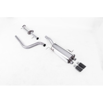 Ford Fiesta MK7/7.5 ST 1.6 - Resonated (Quieter) Cat-Back Race Exhaust System with Carbon Jet-80 Trims - Carbon Fibre