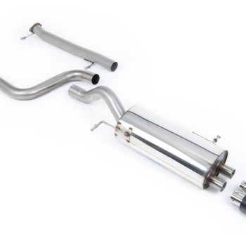 Ford Fiesta MK7/7.5 ST 1.6 - Non-Resonated (Louder) Cat-Back Race Exhaust System with Carbon Jet-80 Trims - Carbon Fibre