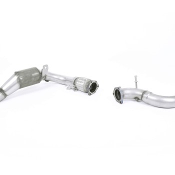 Ford Fiesta MK7/7.5/8 Ecoboost 1.0T - Stainless Steel Cast Downpipe with Race Cat (For Milltek Cat-Back) - Milltek Cat-Back