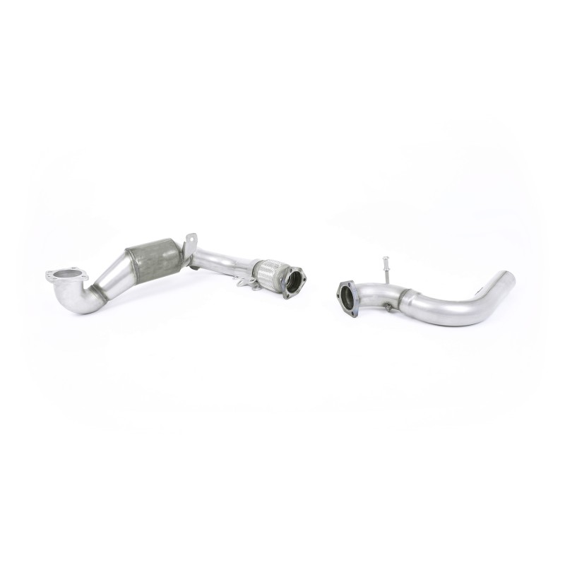 Ford Fiesta MK7/7.5/8 Ecoboost 1.0T - Stainless Steel Cast Downpipe with Race Cat (For Milltek Cat-Back) - Milltek Cat-Back