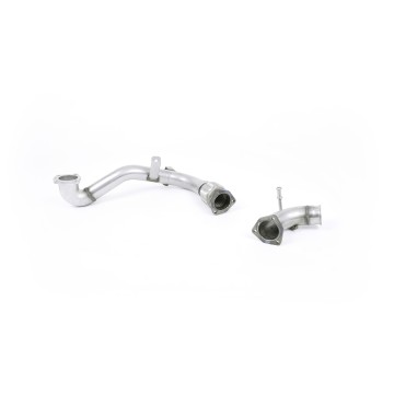 Ford Fiesta MK7/7.5/8 Ecoboost 1.0T - Large Bore Downpipe with Catalyst Delete (For Milltek Cat-Back) - Milltek Cat-Back
