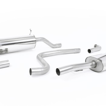 Ford Fiesta MK8 1.0T ST Line (Non GPF Models) - Resonated (Quieter) Cat-Back Exhaust System with GT-90 Burnt Titanium Trim - Burnt Titanium - OE Valance