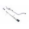 Ford Fiesta MK8 1.0T ST Line (Non GPF Models) - Non-Resonated (Louder) Cat-Back Exhaust System with Jet-90 Carbon Trim - Carbon Fibre - OE Valance