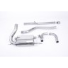 Ford Focus MK3 RS - Non-Resonated (Louder) Cat-Back Exhaust System with Carbon Jet-115 Trims - Carbon Fibre