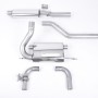 Ford Focus MK3 RS - Resonated (Quieter) Cat-Back Exhaust System with Carbon Jet-115 Trims - Carbon Fibre