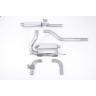 Ford Focus MK3 RS - Resonated (Quieter) Cat-Back Exhaust System with Carbon Jet-115 Trims - Carbon Fibre