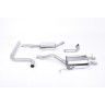 Ford Fiesta MK7/7.5 Ecoboost 1.0T - Resonated (Quieter) Cat-Back Exhaust System with Carbon Fibre Jet-80 Trims - Carbon Fibre