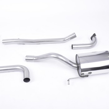 Ford Fiesta MK7/7.5 Ecoboost 1.0T - Non-Resonated (Louder) Cat-Back Exhaust System with Carbon Fibre Jet-80 Tips - Carbon Fibre