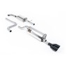 Ford Fiesta MK8 1.0T ST Line (Non GPF Models) - Resonated (Quieter) Cat-Back Exhaust System with Twin GT-90 Cerakote Black Trims - Cerakote Black - Fiesta ST