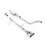 Ford Fiesta MK8 1.0T ST Line (Non GPF Models) - Non-Resonated (Louder) Cat-Back Exhaust System with Twin GT-90 Polished Trims - Polished - Fiesta ST