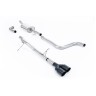 Ford Fiesta MK8 1.0T ST Line (Non GPF Models) - Non-Resonated (Louder) Cat-Back Exhaust System with Twin GT-90 Cerakote Black Trims - Cerakote Black - Fiesta ST