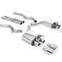 Ford Mustang 5.0 V8 GT (Fastback - Facelift) - Cat-Back Exhaust System with Polished GT-100 Trims - Polished