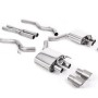 Ford Mustang 5.0 V8 GT (Fastback - Facelift) - Cat-Back Exhaust System with Titanium GT-100 Trims - Brushed Titanium