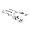 Ford Mustang 5.0 V8 GT (Fastback - Facelift) - Cat-Back Exhaust System with Titanium GT-100 Trims - Brushed Titanium