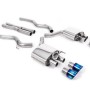 Ford Mustang 5.0 V8 GT (Fastback - Facelift) - Cat-Back Exhaust System with Burnt Titanium Trims GT-100 Trims - Burnt Titanium