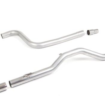 Ford Fiesta MK8 1.0T ST Line - Non-Resonated (Louder) GPF-Back Exhaust System with Burnt Titanium GT-90 Trim - Burnt Titanium - Single