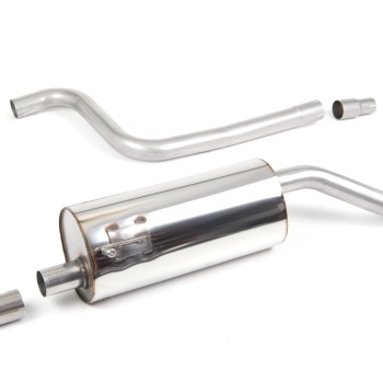 Ford Fiesta MK8 1.0T ST Line - Resonated (Quieter) GPF-Back Exhaust System with Carbon JET-90 Trim - Carbon Fibre - Single