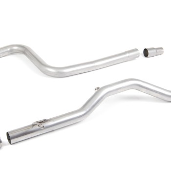 Ford Fiesta MK8 1.0T ST Line - Non-Resonated (Louder) GPF-Back Exhaust System with Twin GT-90 Polished Trims - Polished - Dual