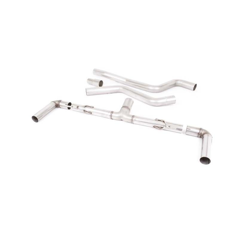 Ford Focus MK4 ST Hatch - Race (Louder) GPF/OPF Back Exhaust System with Titanium GT-115 Trims - Brushed Titanium