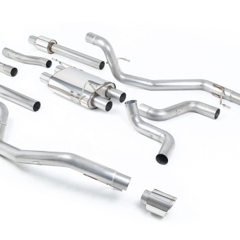 Ford F150 Raptor V6 Supercab (Gen 2) - Cat-Back Exhaust System with GT-115 Polished Trims - Polished