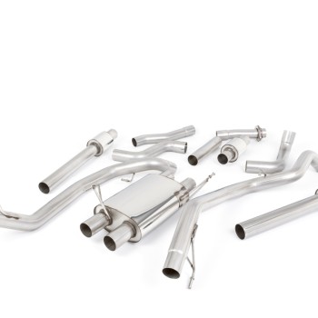 Ford F150 Raptor V6 Supercrew (Gen 2) - Cat-Back Exhaust System with GT-115 Polished Trims - Polished