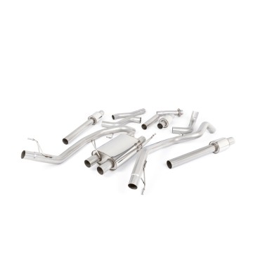 Ford F150 Raptor V6 Supercrew (Gen 2) - Cat-Back Exhaust System with GT-115 Polished Trims - Polished