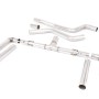 Ford Focus MK4 ST Estate/Wagon - Race (Louder) GPF Back Exhaust System with Polished GT-115 Trims - Polished