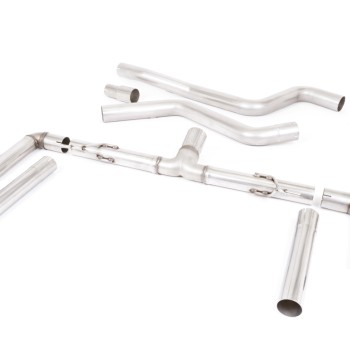 Ford Focus MK4 ST Estate/Wagon - Race (Louder) GPF Back Exhaust System with Titanium GT-115 Trims - Brushed Titanium