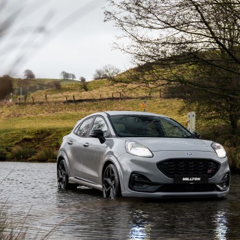 Ford Puma ST (GPF Equipped) - Valved OPF Back Exhaust System with Cerakote Black GT-90 Trims - Cerakote Black
