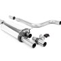 Ford Puma ST (GPF Equipped) - Valved OPF Back Exhaust System with Cerakote Black GT-90 Trims - Cerakote Black