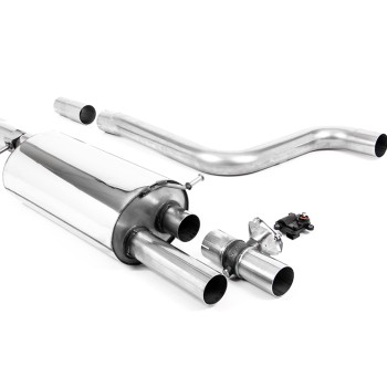 Ford Puma ST (GPF Equipped) - Valved OPF Back Exhaust System with Carbon Jet-90 Trims - Carbon Fibre