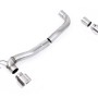 Ford Fiesta MK8/8.5 ST 1.5 - Maxton Designs Dual Outlet Upgrade Kit with GT-100 Polished Trims - Polished - Out of Stock - Exhaust Only - Out of Stock