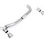 Ford Fiesta MK8/8.5 ST 1.5 - Maxton Designs Dual Outlet Upgrade Kit with GT-100 Titanium Trims - Brushed Titanium - Out of Stock - Exhaust Only - Out of Stock
