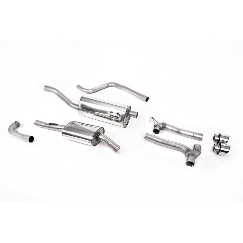 Ford Fiesta MK8 1.0T ST Line (Non GPF Models) Dual Outlets - Resonated (Quieter) Dual Outlet Exhaust System with Polished GT-100 Trims (Requires Maxton Diffuser) - Polished - Out of Stock - Exhaust Only - Out of Stock