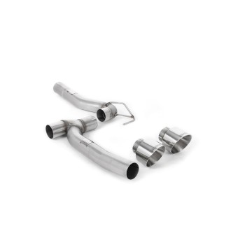 Ford Fiesta MK8 1.0T ST Line (Dual Outlets) - Upgrade Kit for Existing Milltek Cat Back Systems with Polished GT-100 Trims (Requires Diffuser) - Polished - Exhaust Only