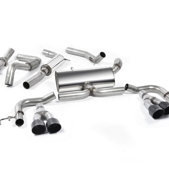 Honda Civic FK2 Type R Turbo (RHD Model Only) - Resonated Cat-Back Exhaust System - Cerakote Black