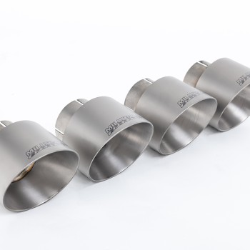Honda Civic FK2 Type R Turbo (RHD Model Only) - Resonated Cat-Back Exhaust System - Brushed Titanium