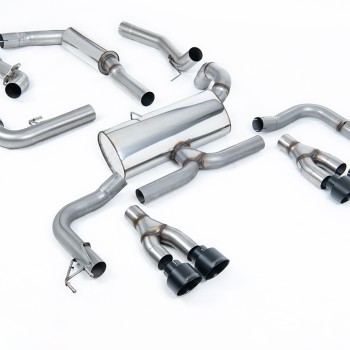 Honda Civic FK2 Type R Turbo (LHD Model Only) - Resonated Cat-Back Exhaust System - Cerakote Black