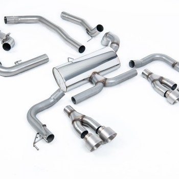 Honda Civic FK2 Type R Turbo (LHD Model Only) - Non-Resonated Cat-Back Exhaust System - Brushed Titanium