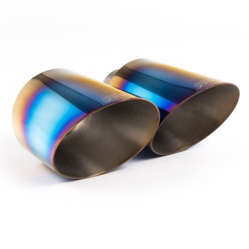 Hyundai/Kia i30N Performance (Non GPF Models) - Non-Resonated (Louder) Cat-Back Exhaust System with Burnt Titanium GT-115 Trims - Burnt Titanium