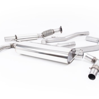 Hyundai/Kia i30N Performance (Non GPF Models) - Resonated Cat-Back Exhaust System with Burnt Titanium GT-115 Trims - Burnt Titanium