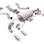 Land Rover Defender 90 5.0 V8 (GPF Models) - Resonated (Quieter) GPF/OPF Back Valved System with Quad GT-90 Polished Trims - Polished
