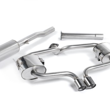 Mini Cooper S R53 - Resonated (Quieter) Cat-Back Exhaust System with Polished Trims