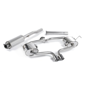 Mini Cooper S R53 - Resonated (Quieter) Cat-Back Exhaust System with Polished Trims