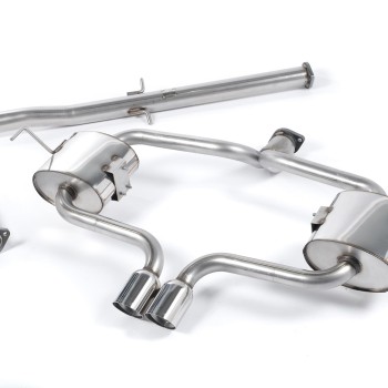 Mini Cooper S R53 - Non-Resonated (Louder) Cat-Back Exhaust System with Polished Trims