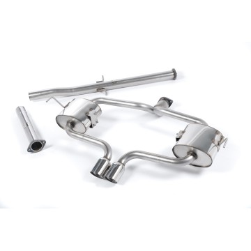 Mini Cooper S R53 - Non-Resonated (Louder) Cat-Back Exhaust System with Polished Trims