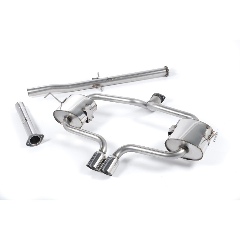 Mini Cooper S R53 - Non-Resonated (Louder) Cat-Back Exhaust System with Polished Trims