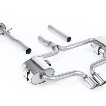 Mini Cooper S R52 - Resonated (Quieter) Cat-Back Exhaust System with Polished Trims