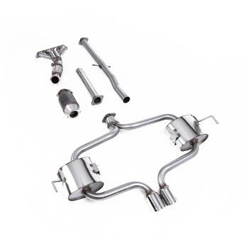 Mini Cooper S R53 - Full Non-Resonated (Louder) Exhaust System with Hi-Flow Sports Catalyst & Polished Trims