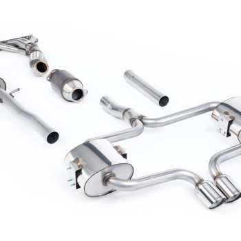 Mini Cooper S R52 - Full Resonated (Quieter) Exhaust System with Hi-Flow Sports Catalyst & Polished Trims